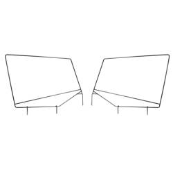 Rugged Ridge - Rugged Ridge 13701.8 Door Skin Frame Kit Upper 87-95 Jeep Wrangler YJ - Image 1