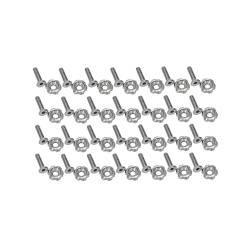 Drake Muscle - Drake Muscle 378178-M6-SSB Hood Hinge Bolt Set for 05-14 Ford Mustang - Image 2