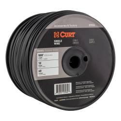 CURT - CURT 57034 Automotive Primary Wire Black 500' Spool - Image 1