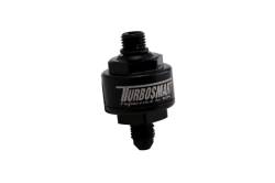 Turbosmart - Turbosmart TS-0804-1003 Billet Turbo Oil Feed Filter 44um -4AN To -4AN ORB Black - Image 1