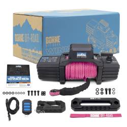 Mishimoto - Mishimoto BNWN-10-SPK Borne Off-Road 10K Winch Pink Synthetic Rope - Image 2