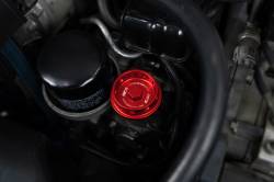 HPS Performance - HPS 5269-106R Billet Oil Cap M42x4.5 18mm Tall Thread 37mm Total Height - Image 2