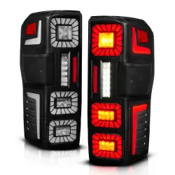 Anzo USA - ANZO USA 311492X Black LED Sequential Tail Light Set 23-26 Ford F250/F350 SD - Image 2