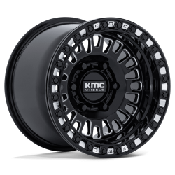KMC - KMC Wheels KS242 AZTEC UTV 15x8 6x5.5 0mm Gloss Black/Milled KS242BE15806U00 - Image 1