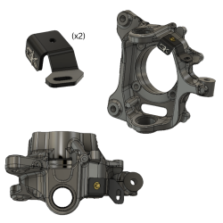 GateKeeper Off-Road - GateKeeper Off-Road KPSUPER23-GK Steerable Light Pod Mounts 23-26 Super Duty - Image 2