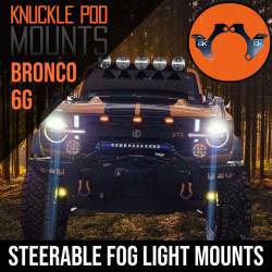 GateKeeper Off-Road - GateKeeper Off-Road KPFB-GK Steerable Light Pod Mounts for 21-26 Ford Bronco - Image 2