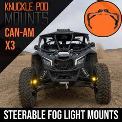 GateKeeper Off-Road - GateKeeper Off-Road KPX3-GK Steerable Light Pod Mounts for 17-22 Maverick X3 - Image 2