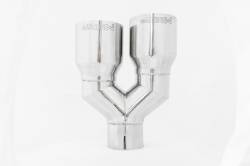 MBRP Exhaust - MBRP Exhaust T5170 T304 SS 2.5" Inlet Single Wall Angle Cut Dual 3.5" Outlet Tip - Image 2
