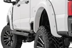 Rough Country Suspension Systems - Rough Country F-F20231-YZ Pocket Fender Flares-Oxford White for 23-26 F250/F350 - Image 1