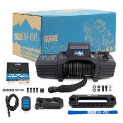 Mishimoto - Mishimoto BNWN-12-SBK Borne Off-Road 12K Winch Black Synthetic Rope - Image 2