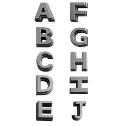 AMERICAN MODIFIED - AMERICAN MODIFIED AMTYTAA00132 A-Z 26 Letters Color Grey - Image 2
