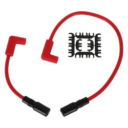 ACCEL - ACCEL 171100-R Custom Motorcycle Spark Plug Wire for 00-17 Softail 8mm Red - Image 1