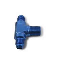 Russell - Russell 660120 6AN Flare To 3/8" Pipe Tee Adapter Fitting w/Blue Finish - Image 2