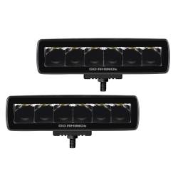 Go Rhino - Go Rhino 750300621SBS Blackout Series Sixline 6-LED Spot Light Kit - Image 1