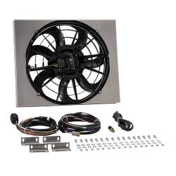Derale - Derale 67923-185 Powerpack Brushless Single 17" Fan/Alum Shroud w/PWM Controller - Image 1
