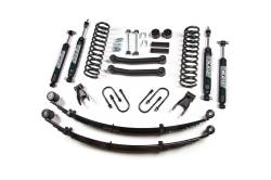 Zone Offroad ZONJ24N 4.5" Suspension Lift Kit Zone Shocks Cherokee XJ