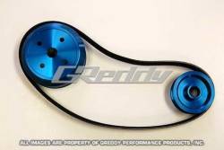 GReddy - GReddy 13542101 Pulley Kit Incld's H20 & Alt Pulleys Eliminates Air Pump Blue - Image 2