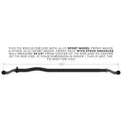 RockJock 4x4 - RockJock RJ-442101-103 1.65" Dia. Currectlync Tie Rod Kit for Jeep JL/JT - Image 2