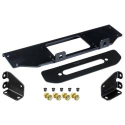 RockJock 4x4 - RockJock RJ-641100-101 Winch Plate Steel Bumper for w/or w/o CE-9033JLS Towing - Image 1