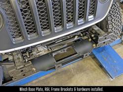 RockJock 4x4 - RockJock RJ-641100-101 Winch Plate Steel Bumper for w/or w/o CE-9033JLS Towing - Image 2