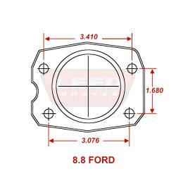 Leed Brakes - Leed Brakes RC0010 Rear Disc Brake Kit w/Plain Rotors & Zinc Plated Calipers - Image 2