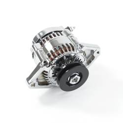 Top Street Performance - Top Street Performance ES1015C Alternator Mini Denso Race Serpentine 90A Chrome - Image 1