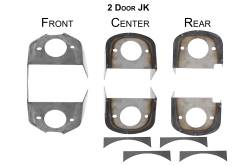 Rust Buster Frameworks - Rust Buster RB5056 Body To Frame Mount Brackets 6Pc for 07-18 Jeep JK 2DR - Image 1