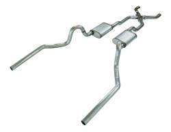 Pypes Performance Exhaust - Pypes SGA20 2.5" Crossmember Back High-Tuck w/X-Pipe System for 68-72 Chevelle - Image 1