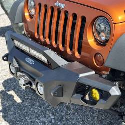 Rock Slide Engineering - Rock Slide Engineering FB-F-300-JK Mid Front Bumper Winch Plate for Wrangler JK - Image 4