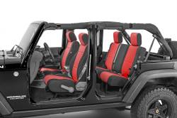Diver Down - Diver Down 14167-2057 Seat Cover Red Neoprene for 08-10 Jeep Wrangler JK 4DR - Image 1