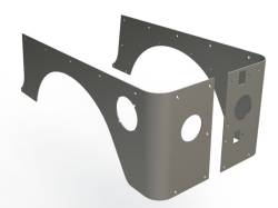 Motobilt - Motobilt MB1055 Bare Steel Factory Cut Corner Guards for 97-06 Jeep Wrangler TJ - Image 1
