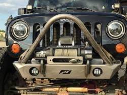 Motobilt - Motobilt MB1048F-S Front Bumper w/Stinger Fog Cutouts for 07-18 Jeep Wrangler JK - Image 6