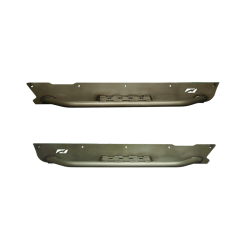 Motobilt - Motobilt MB1056-S Full Length Steel Rocker Guards w/Step for 97-06 Wrangler TJ - Image 1