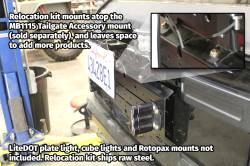 Motobilt - Motobilt MB1129 License Plate Relocator/Light Mount for JK-JL w/o Backup Camera - Image 4