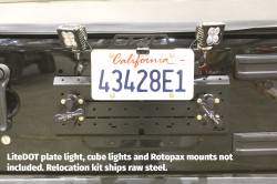Motobilt - Motobilt MB1129 License Plate Relocator/Light Mount for JK-JL w/o Backup Camera - Image 6