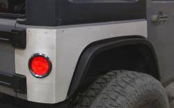 Motobilt - Motobilt MB1125-ST Rear Corner Armor w/Round Tail Light for 07-18 Wrangler JK - Image 1
