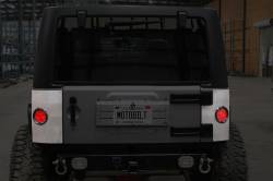 Motobilt - Motobilt MB1125-ST Rear Corner Armor w/Round Tail Light for 07-18 Wrangler JK - Image 2