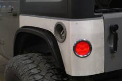 Motobilt - Motobilt MB1125-ST Rear Corner Armor w/Round Tail Light for 07-18 Wrangler JK - Image 3