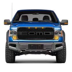 AMERICAN MODIFIED - AMERICAN MODIFIED AMFMAA00108 Raptor Upper Grille w/Amber Lights Matte Black - Image 2