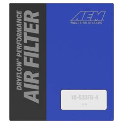 AEM Induction - AEM 21-2011DK DryFlow Air Filter KIT 2.5" FLG 5.5" B 4.75" T 5"H - Image 2