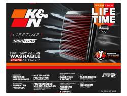 K&N - K&N YA-1709 High-Flow Replacement Air Filter for Yamaha - Image 2