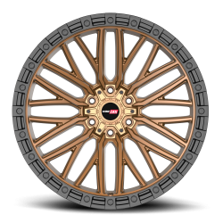 Vortek - Vortek Wheel 608189430MZBR VRD-608 18x9 5x5 5x5.5 0mm Matte Bronze w/Black Ring - Image 1