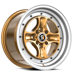 Spec-1 - Spec-1 Wheel SPT-35158925GML SPT-35 15x8 4x100/4.5 25mm Gold w/Machined Lip - Image 1