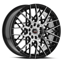 Spec-1 - Spec-1 SP-5318803638BM SP-53 18x8 5x112/4.5 38mm Gloss Black & Machined - Image 1