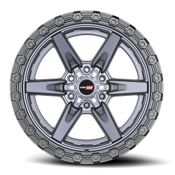 Vortek - Vortek Wheel 6022095720MTBR VRD-602 20x9 6x135/5.5 20mm Titanium - Image 1