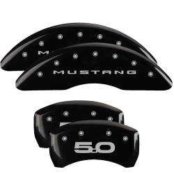 MGP Caliper Covers - MGP 10200SM52BK Front/Rear Caliper Covers Gloss Black for Ford Mustang GT - Image 1