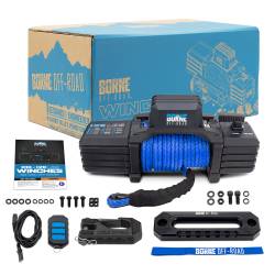 Mishimoto - Mishimoto BNWN-12-SBL Borne Off-Road 12K Winch Blue Synthetic Rope - Image 2