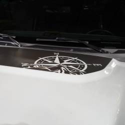 IAG Performance - IAG Performance IAG-BDY-F2084 Front Hood Graphic Compass Design - Image 2