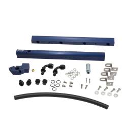 BBK Performance Parts - BBK Perf. 5017 High Flow Billet Fuel Rails Blue for 05-10 Ford Mustang GT - Image 2