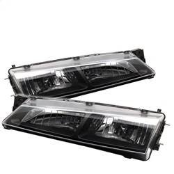 Spyder Auto - Spyder Auto 5012616 Black/Clear Crystal Headlights for 97-98 Nissan 240SX - Image 1